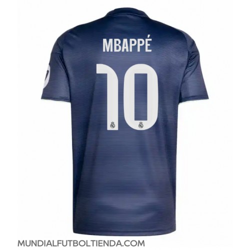 Camiseta Real Madrid Kylian Mbappe #10 Segunda Equipación Replica 2025-26 mangas cortas